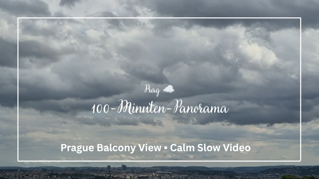prague balcony view • calm slow video